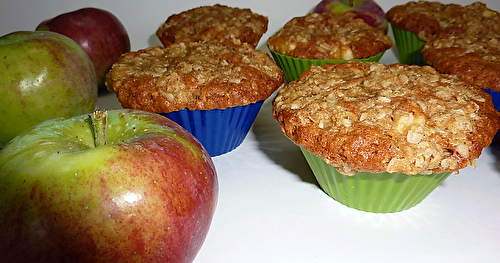 Muffins aux pommes et à l'avoine