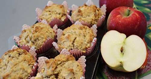 Muffins aux pommes et gruau