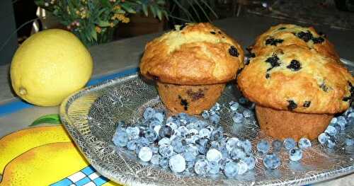 Muffins bleuets et citron