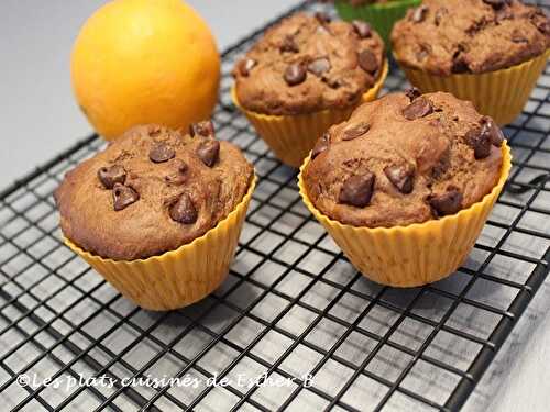 Muffins choco-orange aux brisures de chocolat 