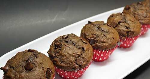 Muffins chocolatés aux bananes