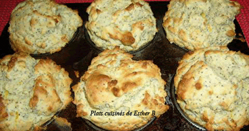 Muffins citronnés aux graines de pavot