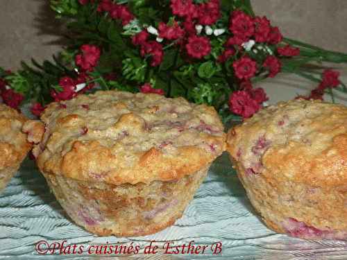 Muffins framboises et yogourt (ou fraises ou bleuets)