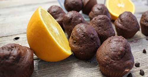 Muffins miniatures à l’orange et au chocolat noir