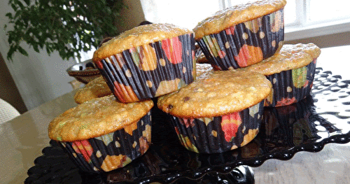 Muffins multigrains aux courgettes, carottes et yogourt