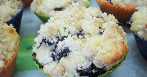 Muffins streusel aux bleuets