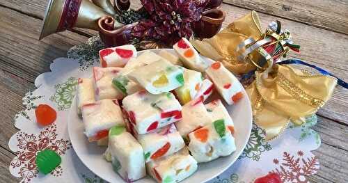 Nougat aux bonbons à la gelée (gumdrops)