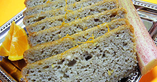 Pain à la rhubarbe et orange (cake)