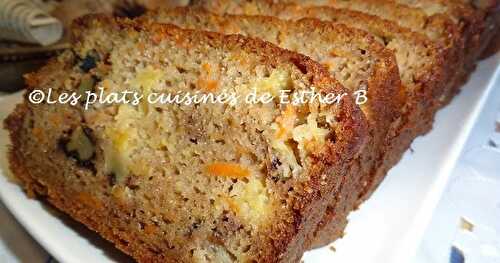  Pain aux carottes et ananas (cake)