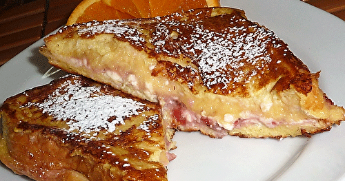 Pain doré au fromage à la crème