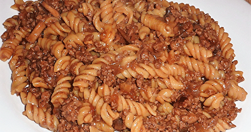 Pâtes " Hamburger helper"  maison