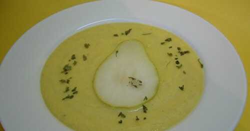 Potage poires et poireaux