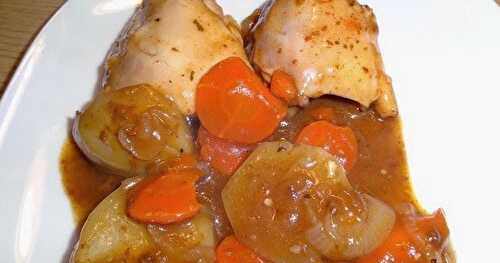 Poulet au jus de carottes