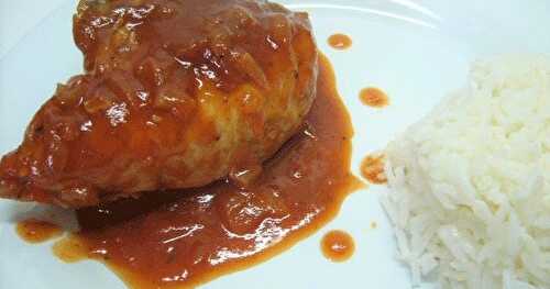 Poulet barbecue en casserole