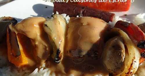 Sauce brune pour brochettes de poulet