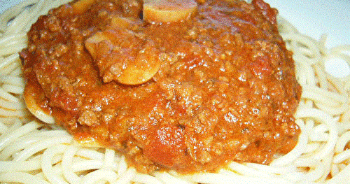 Sauce spaghetti à la Claudette