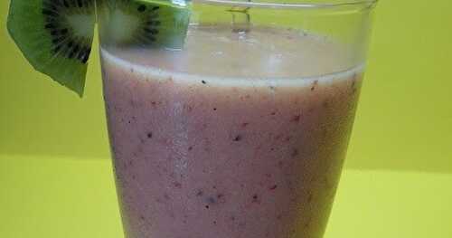 Smootie aux fraises et kiwis