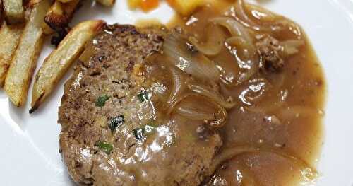 Steaks de Hambourg à l’oignon et au vinaigre balsamique