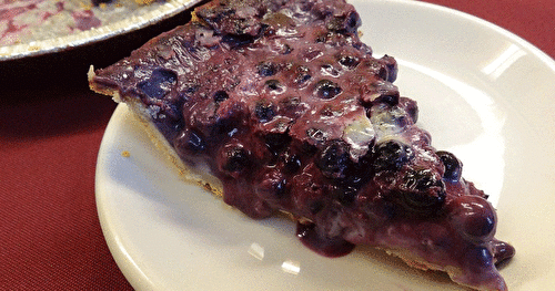   Tarte aux bleuets et à la crème