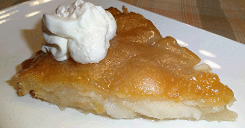 Tarte aux pommes,  caramélisée