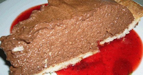 Tarte mousseline au chocolat