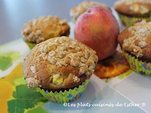 Muffins aux pêches