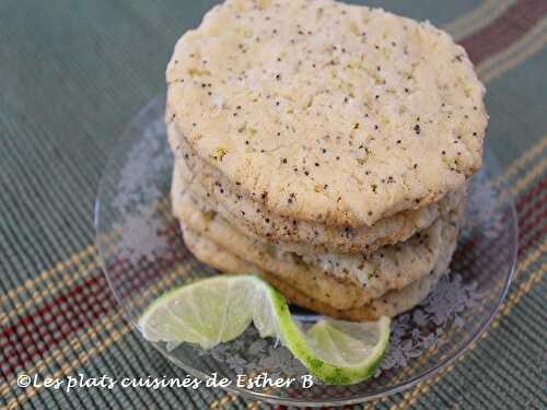 Biscuits à la lime et aux graines de pavot 