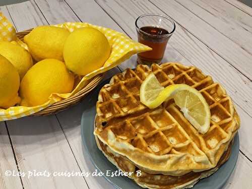 Gaufres au citron et à la crème sure