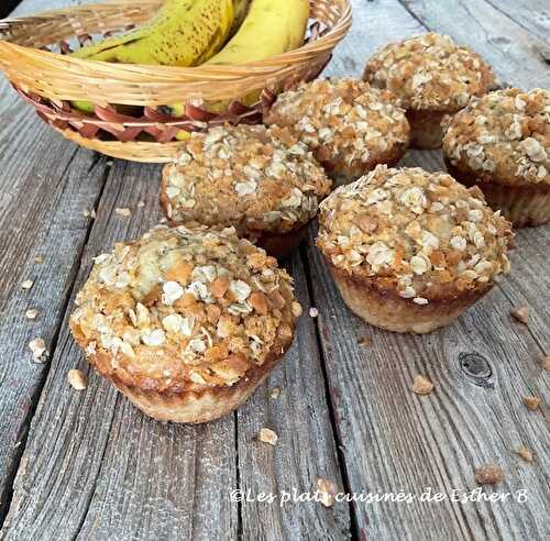 Muffins aux bananes et à l'érable