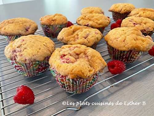 Muffins crumble aux framboises