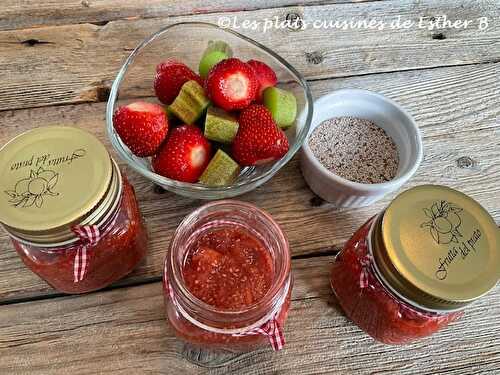  Tartinade de rhubarbe, fraises et chia