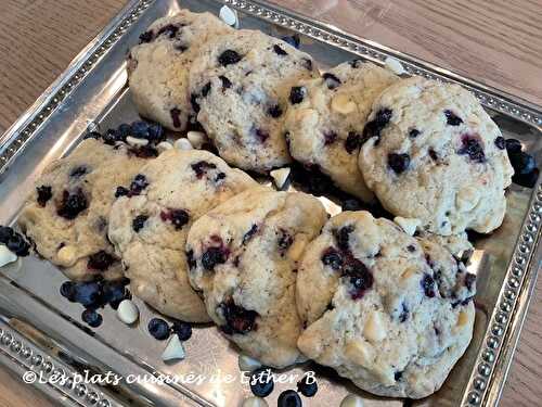 Biscuits au bleuets et chocolat blanc