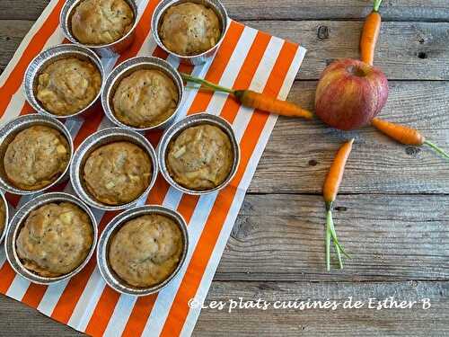 Muffins aux carottes et pomme 