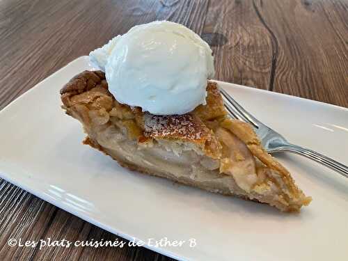 Tarte aux pommes et au sucre à la crème