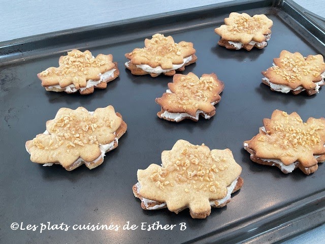 Biscuits feuille d'érable