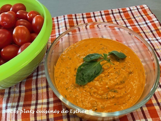 Sauce rosée aux tomates cerises