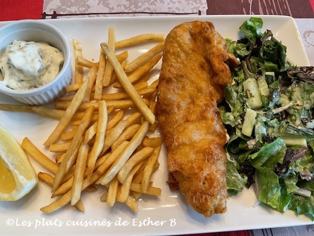 Filets de poisson (Fish & Chips) avec une panure à la bière