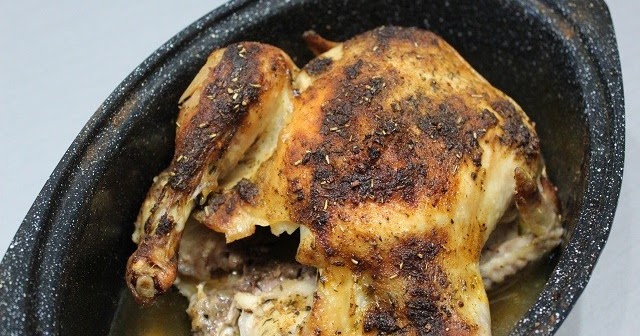 Poulet assaisonné rôti au four 