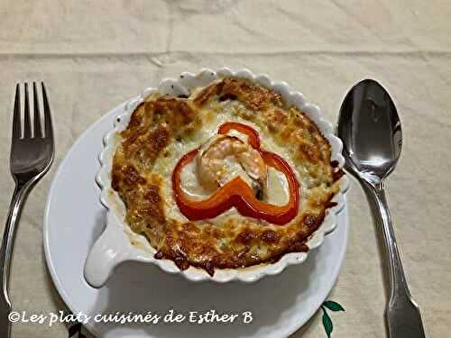   Soupe aux crevettes gratinée