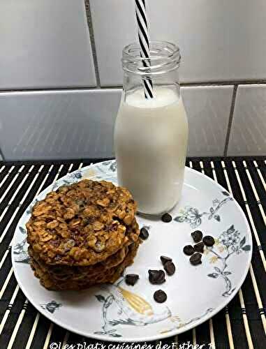 Biscuits d’avoine à l’érable et à la mélasse avec pépites de chocolat