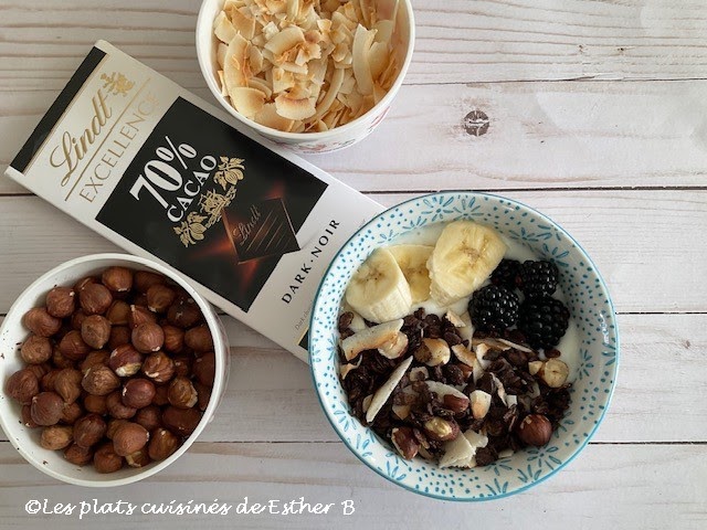 Granola au chocolat noir