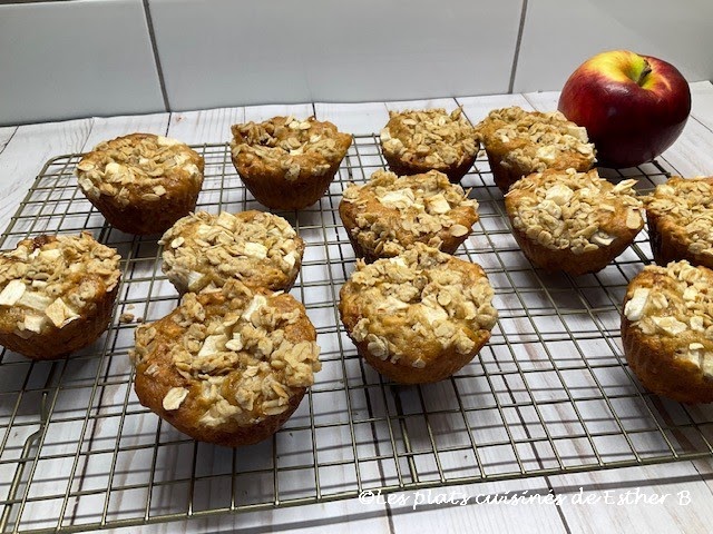 Muffins aux pommes et beurre d'érable