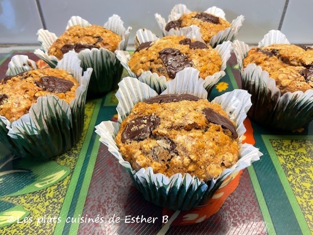 Muffins à l’érable et au chocolat noir
