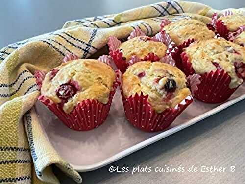 Muffins citron-canneberges