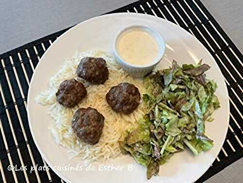Boulettes de boeuf style shawarma