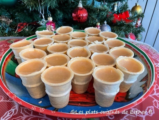 Petits cornet au sucre à la crème