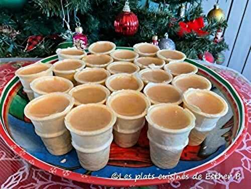 Petits cornet au sucre à la crème