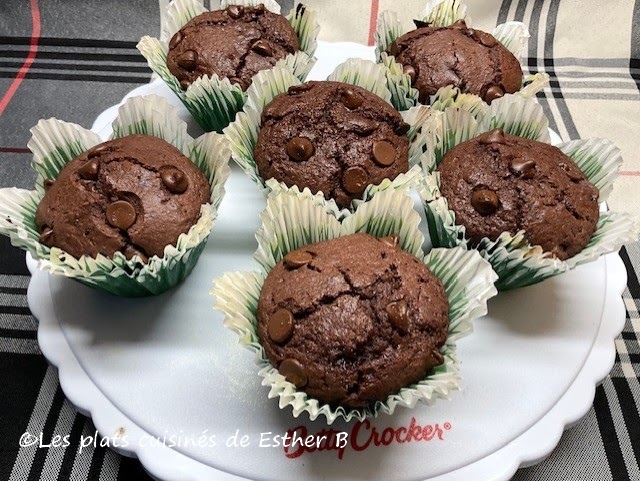 Muffins double chocolat fourrés au Nutella