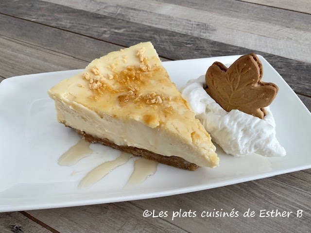 Gâteau au fromage à l'érable