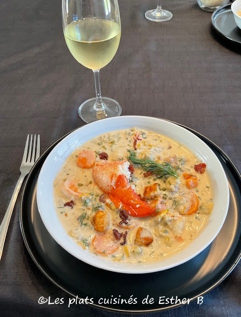 Chaudrée de fruits de mer au bacon